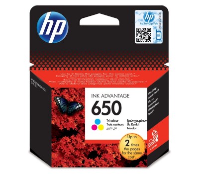 Картридж трехцветный HP 650 Tri-colour 200 стр. (CZ102AE)