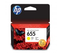 Картридж HP 655, Желтый / 600 страниц (CZ112AE)